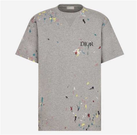 Dior Paint Splatter T Shirt 